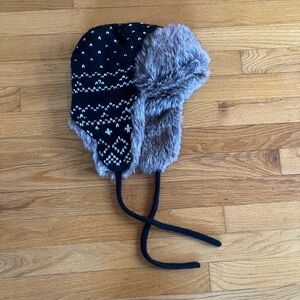 Cozy Black and white Winter Hat
